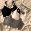 Seamless Ice Silk Sports Camisole with Built-in Bralette