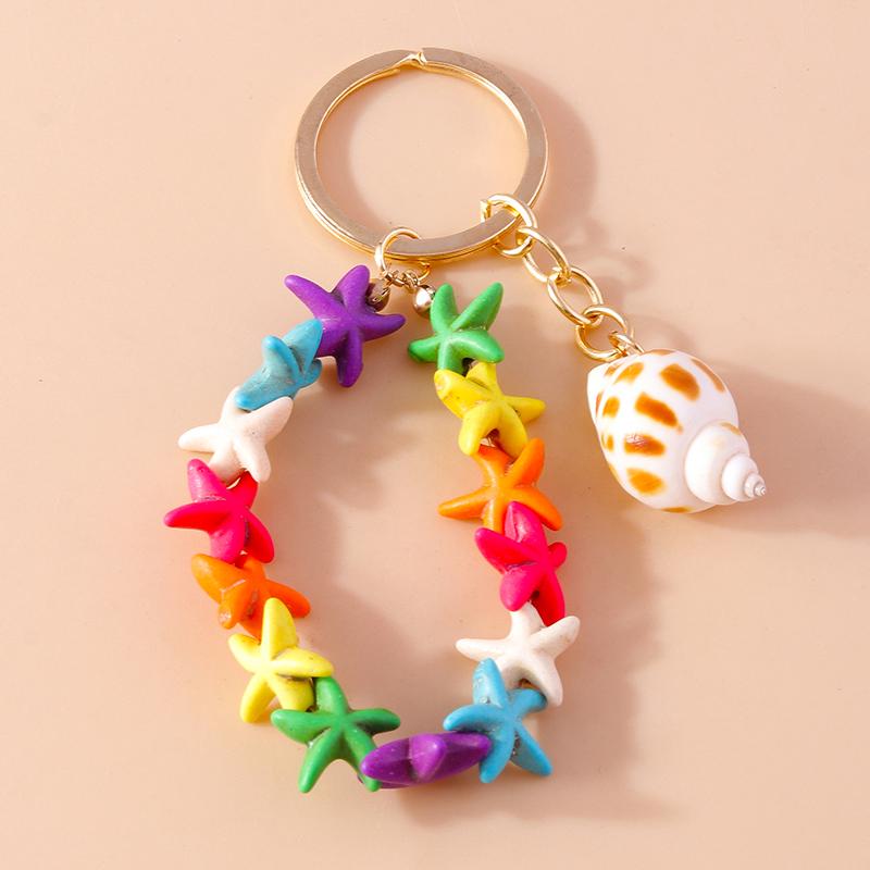Cute Luminous Conch Keychain Marine Life Keyring Pendants for Car Key Holder Women Girls Handbag Accessories Jewelry Gifts