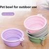 350ML Folding Dog Dish Collapsible Pet Bowl Water for Dog Drinking Bowl Cat Water Bowl Drinking Fountains for Dogs