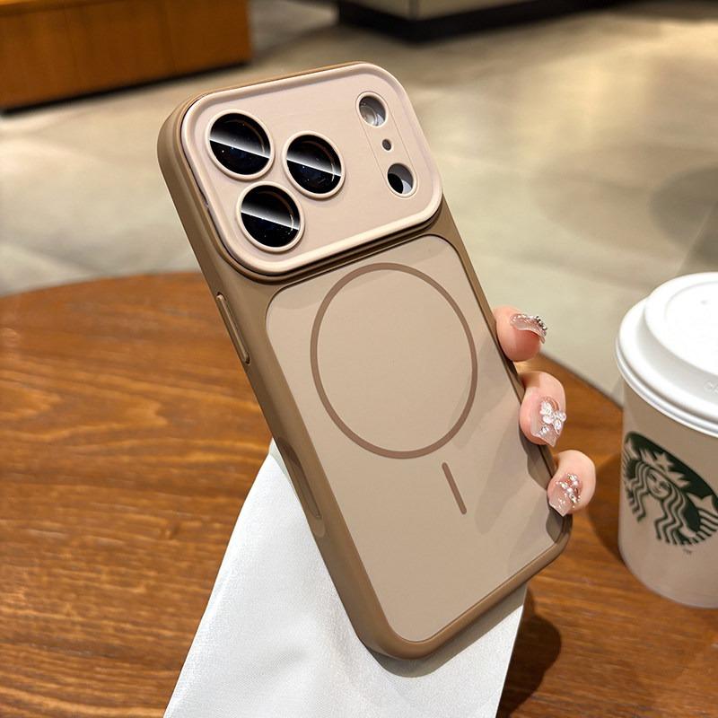 

Официальный магнитный чехол для телефона с большим окном для iPhone 17 Air 16 15 14 Plus 13 Pro Max Для Magsafe Защитная крышка для беспроводной зарядки iPhone 15