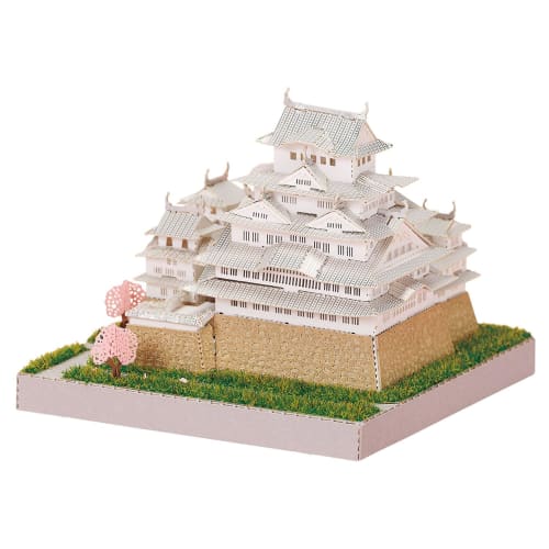 Kawada Paper Nano 360 Himeji Castle 7x12x7cm (Ages 12 and Up) Paper Craft Kit Miniature Kit Interior Design PS-10