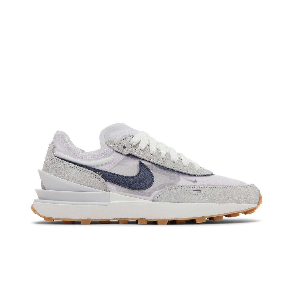 Nike Womens Waffle One 'Iris Whisper Gum' (women's sizes) Iris Whisper / Grey / Gum Light Brown / Blackened Blue Running Shoes DN4696 501