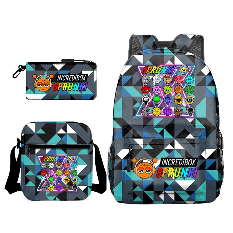 Peripheral Heat Transfer Rhythm Box Cartoon Animation Primary School Students Third Grade Light Load Reduction Large Capacity Backpack L