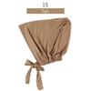 Solid Color Elastic Tie-Back Modal Undercap Hijab Scarf Adjustable Kufi Cap