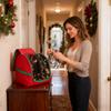 Christmas Lights Storage Bag Portable Red Heavy Duty Tear Proof Holiday Lights Storage Holder for Home Apartment Bedroom Living