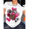 Graphic Print T-shirt, Short Sleeve Crew Neck Casual Top for Summer & Spring, Women's Clothing