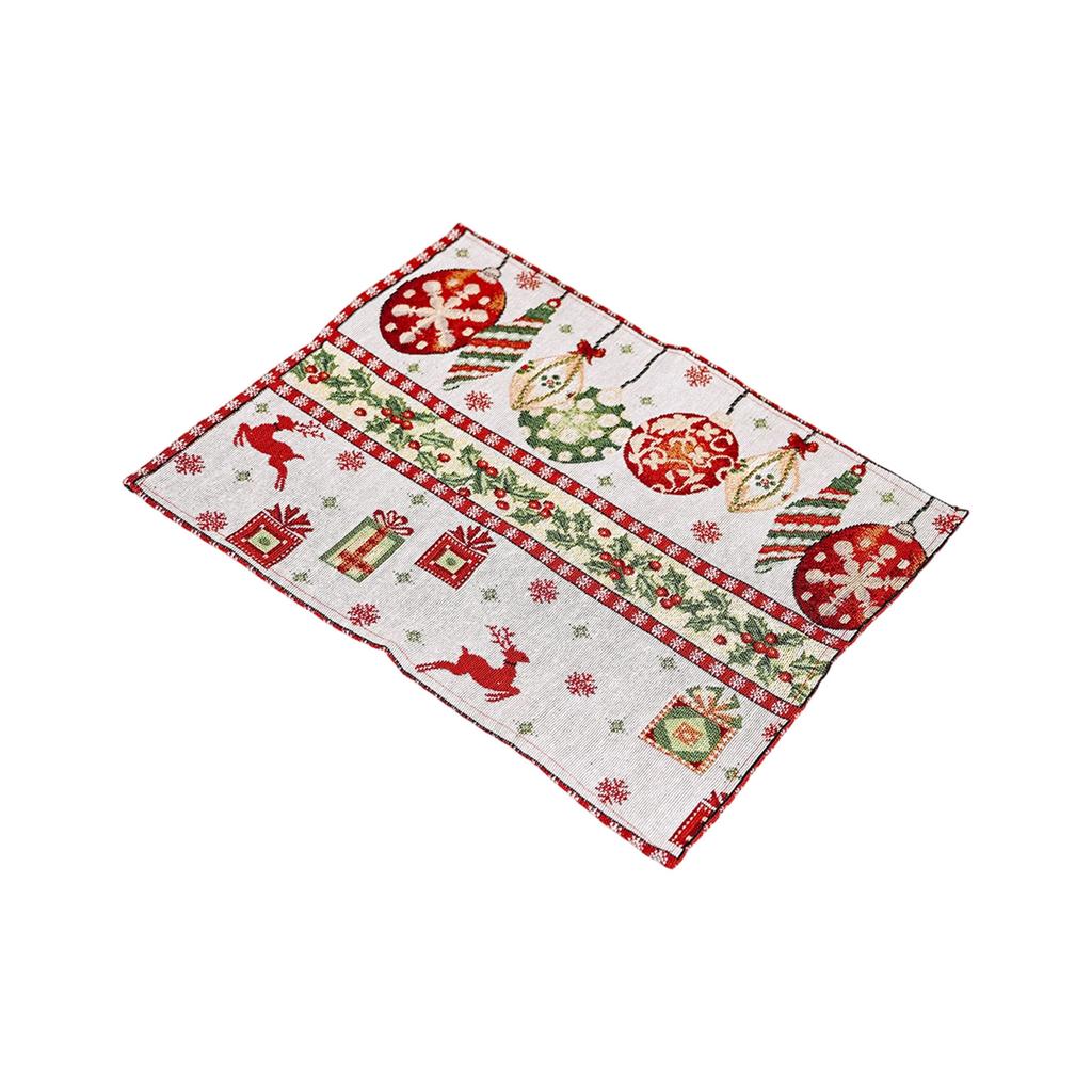 Christmas Decorations Snowman Table Mat Knitted Cloth Insulation Pad