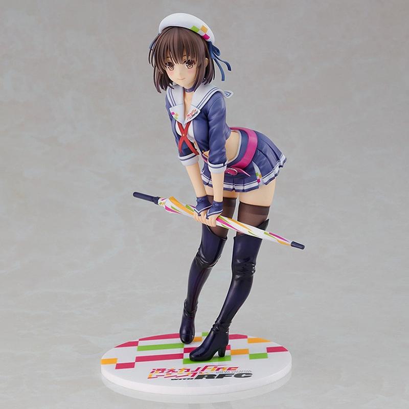 Anime Saekano How To Raise a Boring Girlfriend Figure Racing Girl Megumi Kato Take Umbrella Action Figure Sexy Girls Model