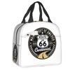 Benutzerdefinierte Route 66 Mother Road Sexy PinUp Brotdose Männer Frauen Kühlbox Warm Isolierte Brotdose für Erwachsene Büro