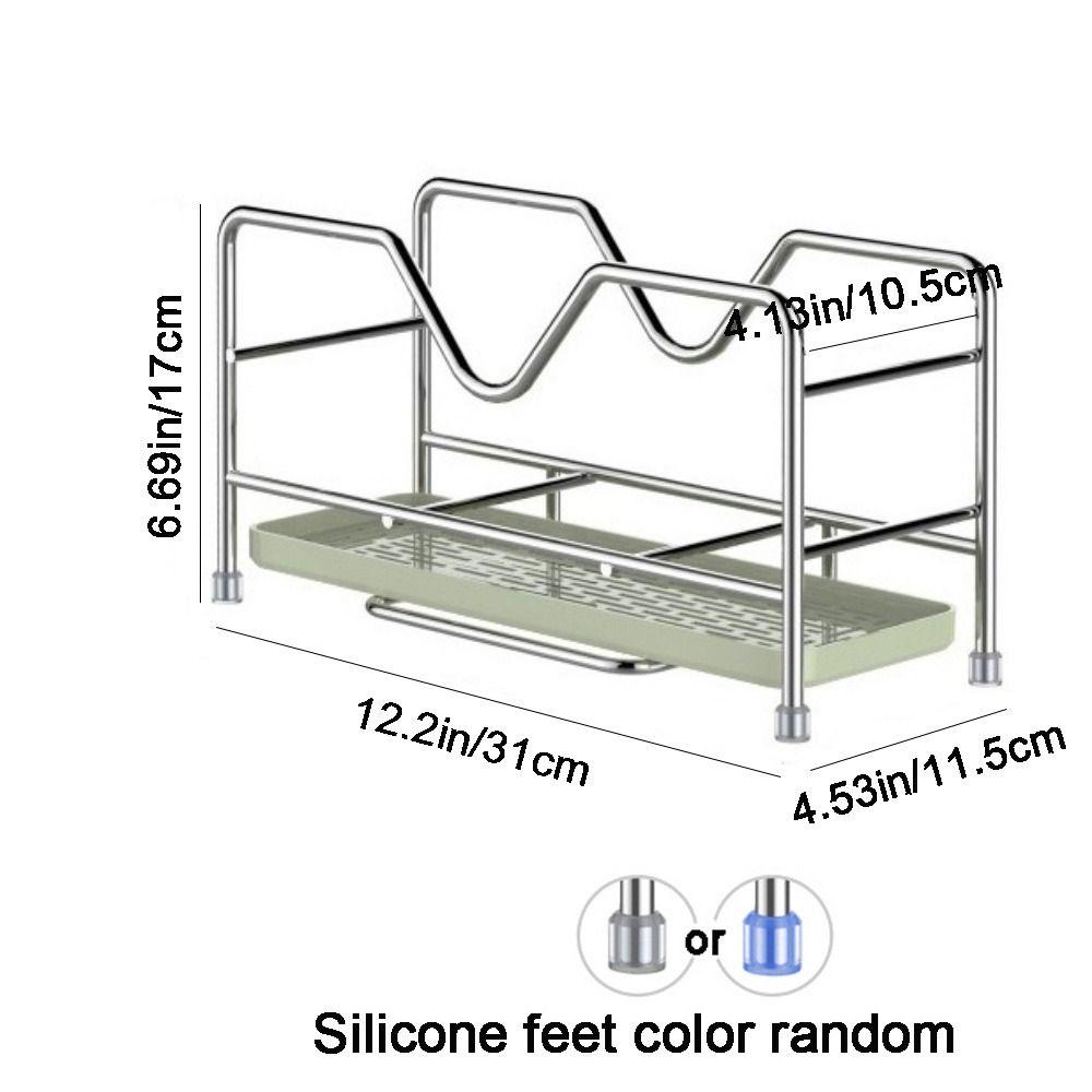 Space Saving Pot Pan Lid Holder Rustproof Pot Lid Rack Stable Cookware Storage Rack  Cabinet