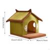 Cat Bed House Hut Kitten Shelter Non Slip Removeable Washable Bunny Kitty Puppy Comfortable Cave