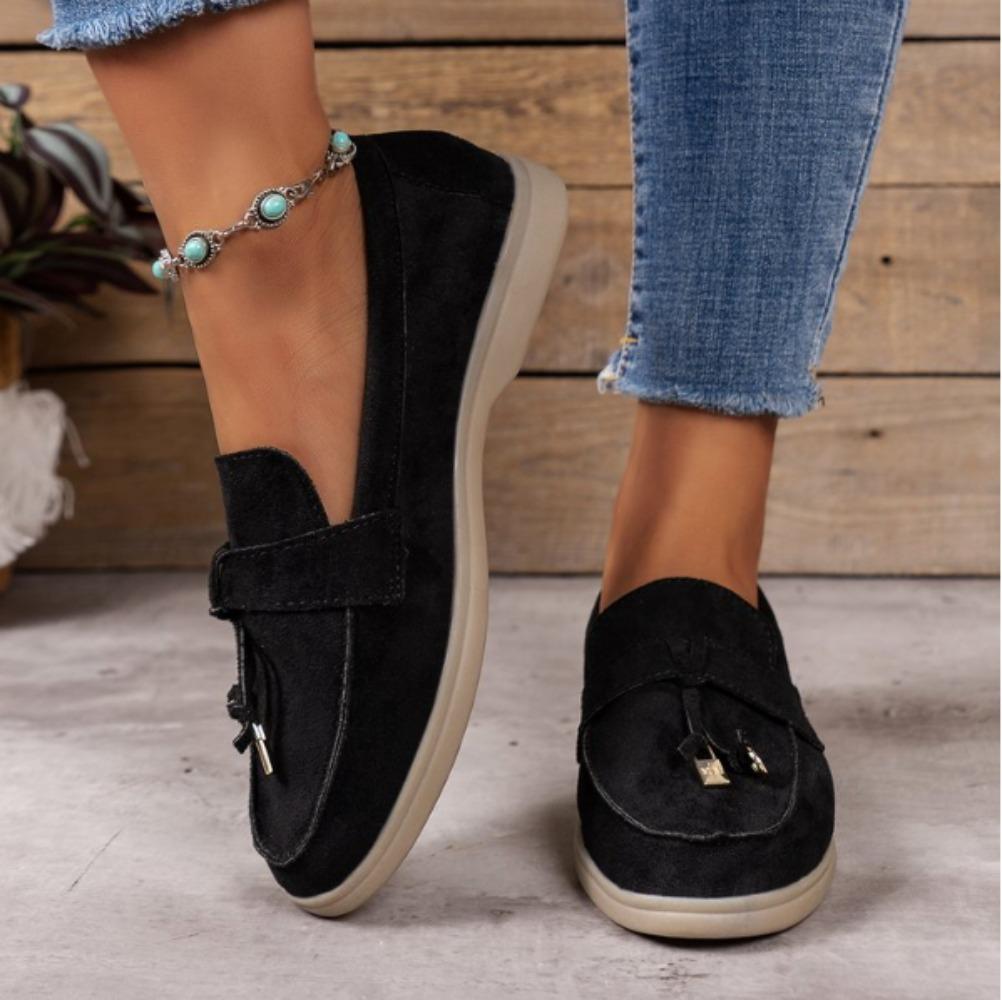 

Новые женские мокасины Slip on женские туфли на плоской подошве Брендовая повседневная обувь на плоской подошве Весна-Осень Одиночные туфли Большой размер 43 Zapatos De Mujer