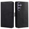 For Samsung Galaxy S24 Case Wallet Card Slots Calf Texture Leather Phone Cover