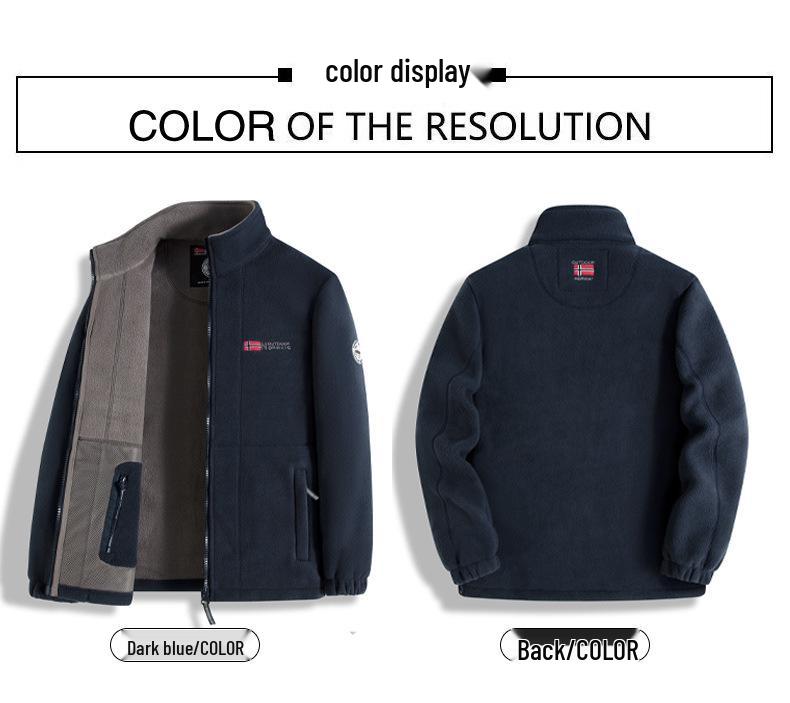 Functional Fleece Jacket: Warm Outdoor Protection for Autumn & Winter, Available In Plus Sizes - Norway Ready!