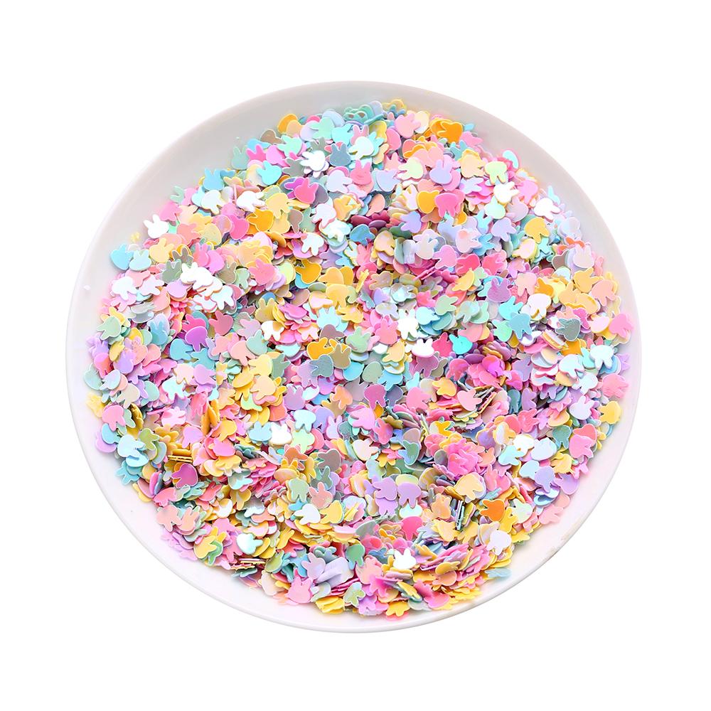 10g Butterfly Sequins Laser Glitter Sequin Epoxy Resin Paillettes Rabbit Heart Sequin for DIY Epoxy Resin Crafts Nail Art Decor