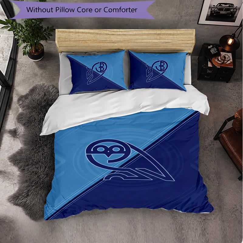 Biancheria da Letto a Tema Sheffield Wednesday Set 3 Pezzi Copripiumino Biancheria da Letto Decorativa Per Camera Adolescenti Decorazione Casa