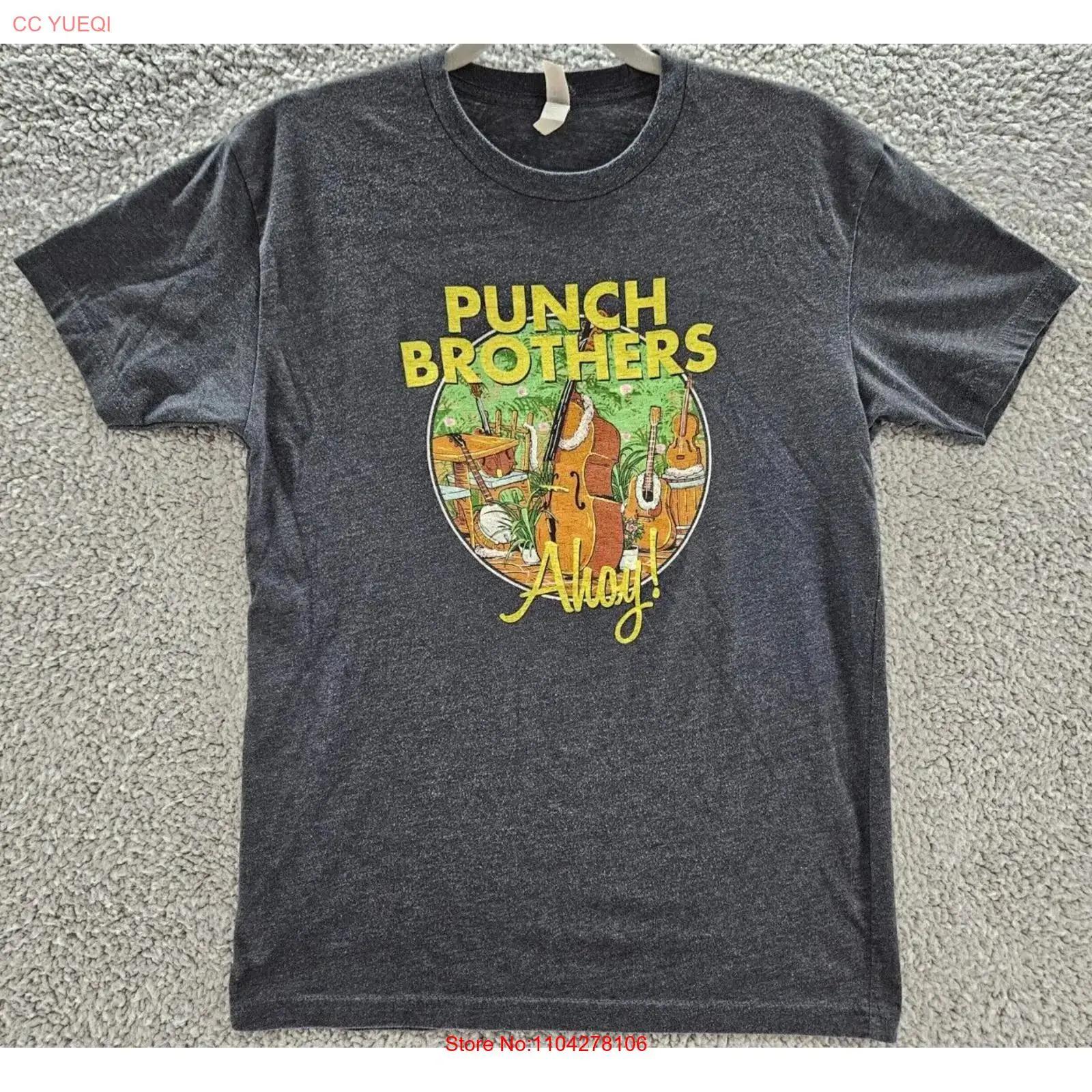 

Punch Brothers Band T Shirt Mens S Gray Ahoy Concert Merch Bluegrass vintage Washed Breathable Slightly Unisex homme Soft 5XL різнокольоровий