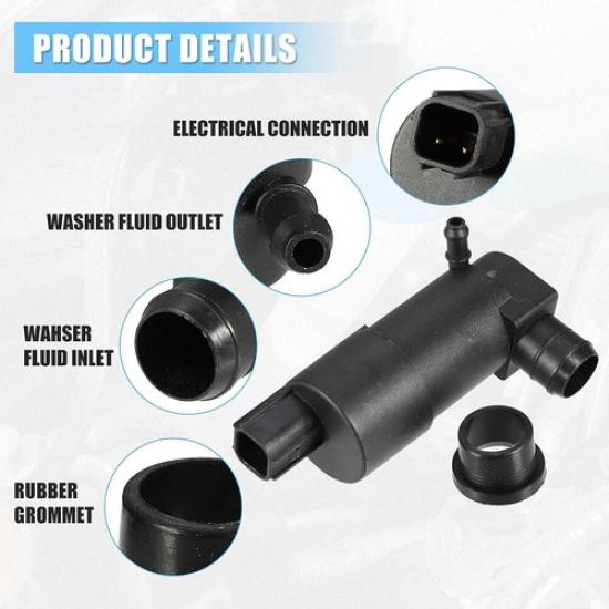 Windscreen Window Washer Pump BV6117K624AA For Ford Focus Transit 150 250 350 HD