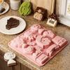 12 Cavity Mother's Day Theme Baking Mold Non-stick Reusable Chocolate Mould Non-toxic Easy To Demold Silicone Candy Mold