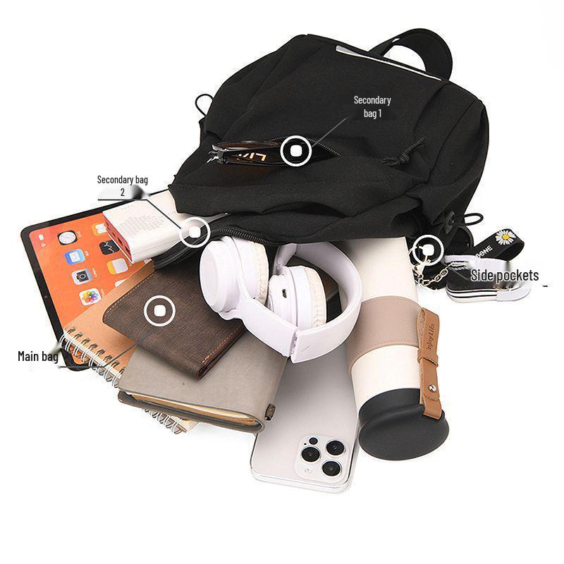 Pánská a dámská japonská trendová všestranná taška přes hruď a crossbody - ležérní cestovní a sportovní batoh