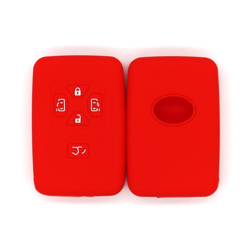 

High-quality shockproof key cover, suitable for Alpha Toyota Previa silicone car key bag, intelligent 5-key красный