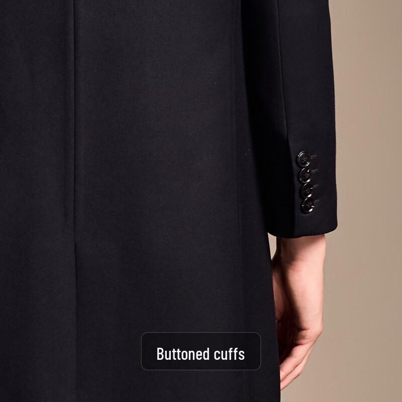 Antonio Men's Gabardine Worsted Business Trench Coat