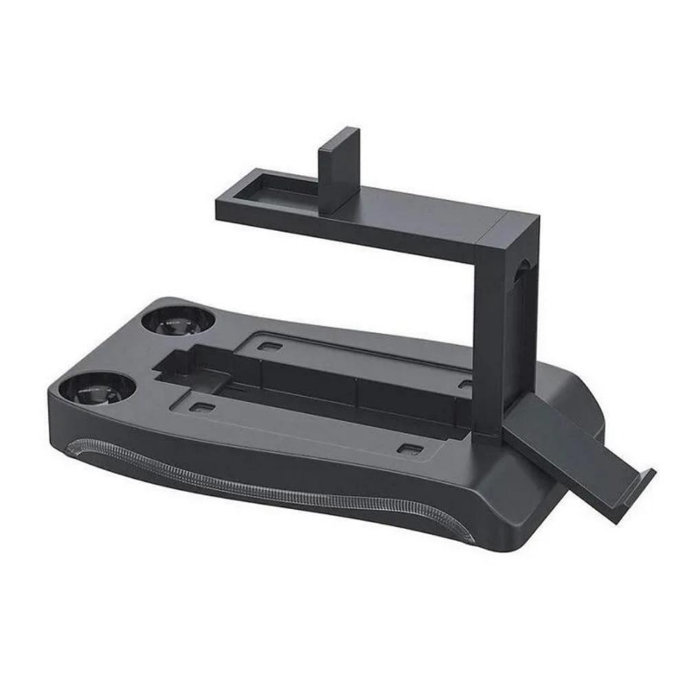 Stojan nabíjecí stanice pro PS4 VR, Dokovací stojan, Nabíjecí stojan, Držák, Multifunkční USB dokovací stanice, Modré světlo, 2 nabíjení pro PS4 VR ovladač
