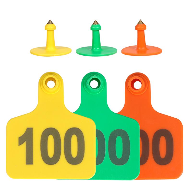 100Pcs Cow Ear Tag/Ear Tag Plier/Unloading Plier Copper Head With Number No.1-100  TPU Ear Tag Label Digital Sign Cow Sheep