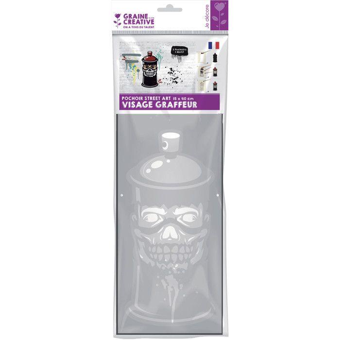 Deco Stencil 15x40 Cm Street Art Face