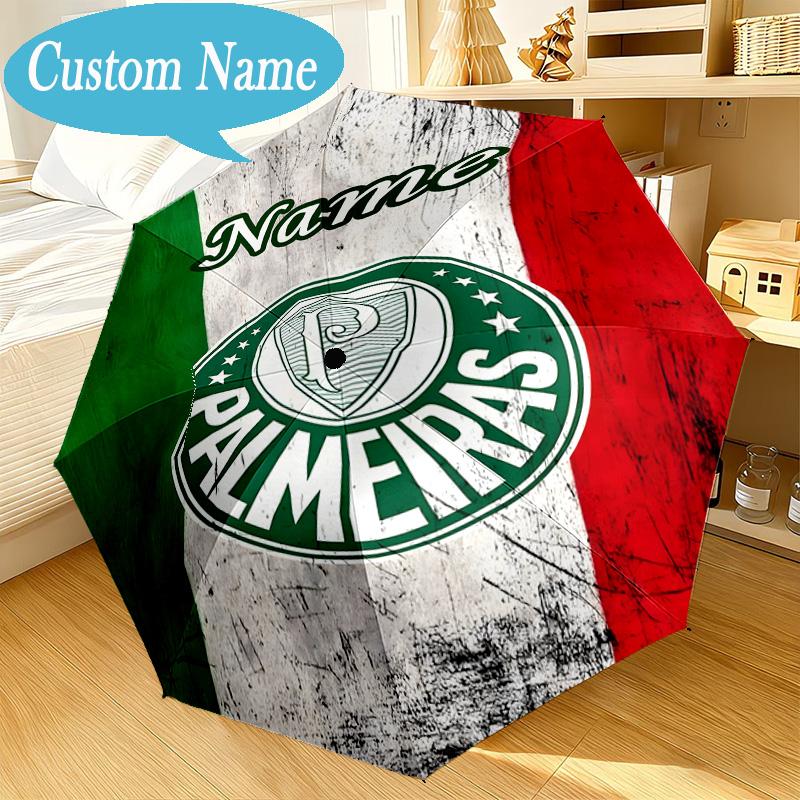 Custom Name Umbrella Palm Beach Paradise Umbrella 8-Frame for Travel, Camping, Casual Lightweight Portable, Essential for Family Gifts