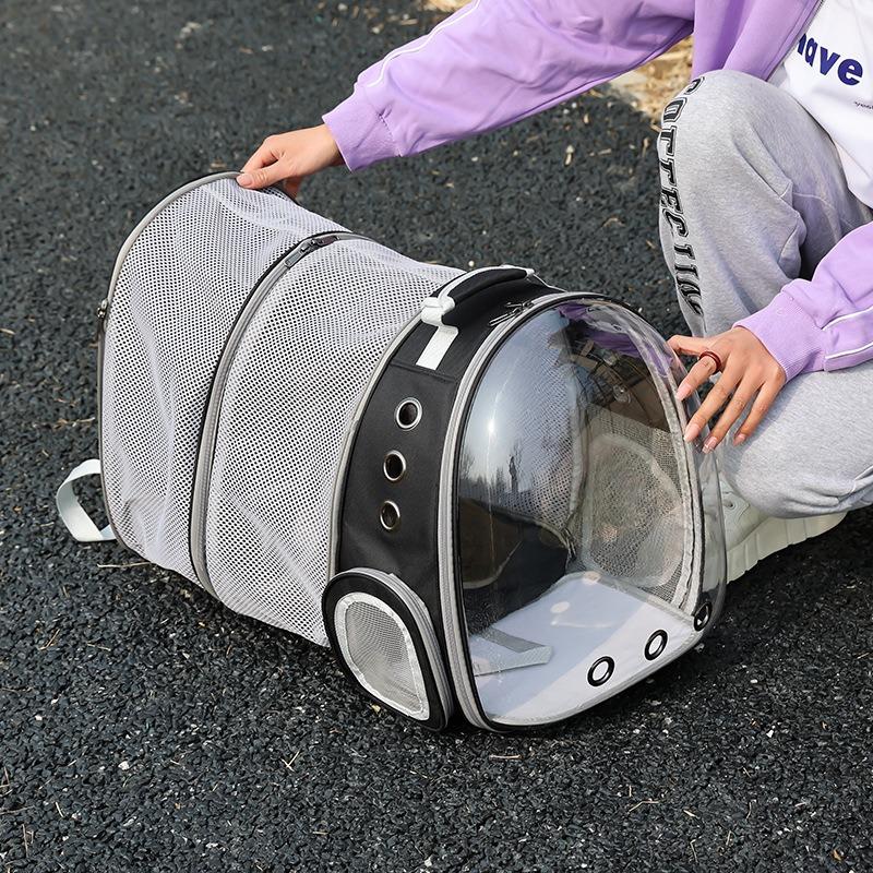 Cat Backpack Carrier, Easy To Go Out, Can Rise Small Dog Bag, Transparent Space Capsule, Shoulder Bag