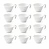 Castle Enterprises Stackable Soup Cups, 12cm Wide, 200ml Capacity, 12 Pieces, Porcelain, White