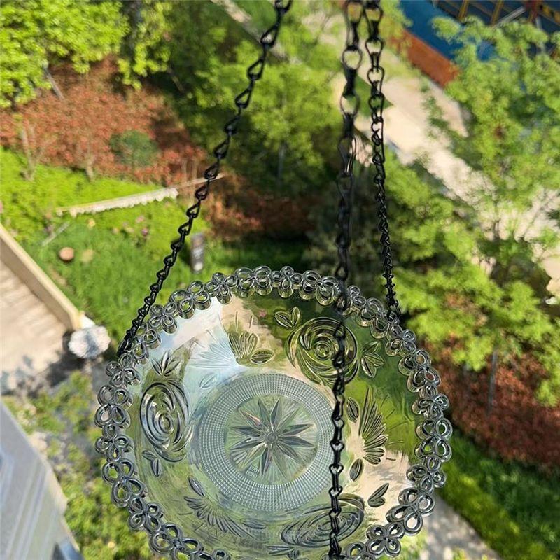 J1UL1N 2PCS Outdoor Hanging Bird Feeder Garden Decoration Bird Bath Tray Water Drinker Pet Feeder For Bird Pet Supplies