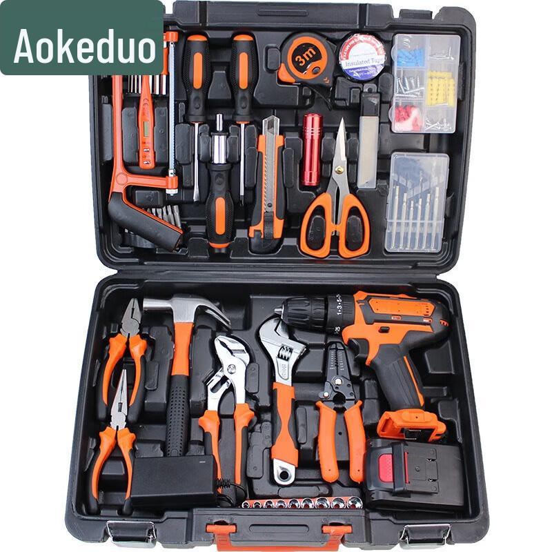 Aokedu Cordless Drill & Hardware Tool Set