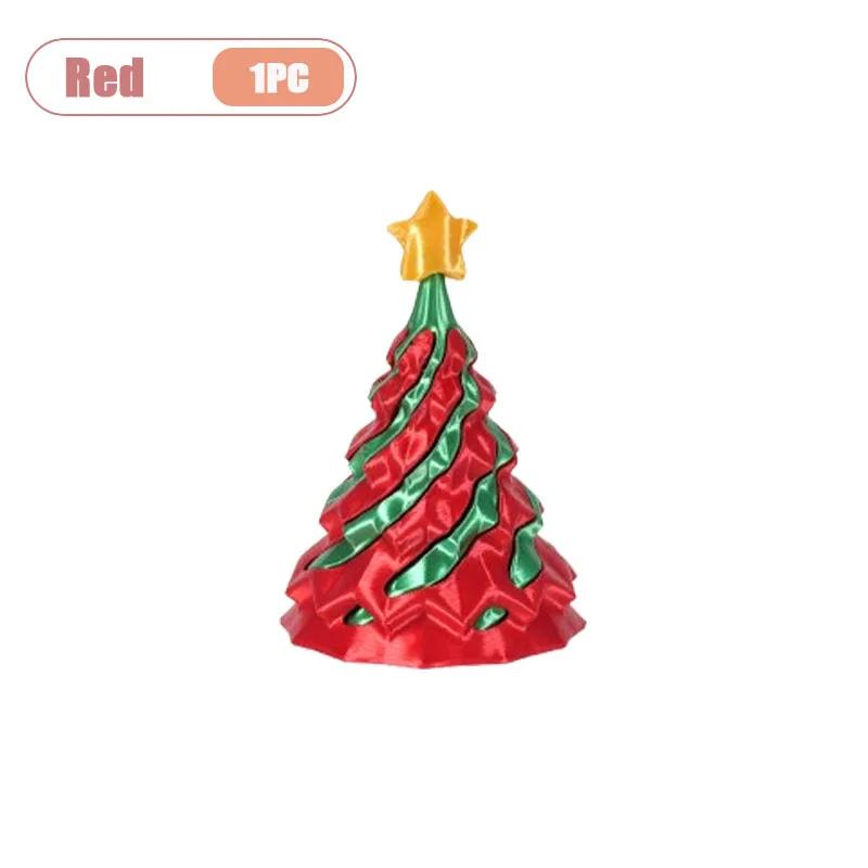 

3D Printed Spiral Christmas Tree Impossible Cone Fidget Toy Stress Relief Ornament Tabletop Xmas Decoration for Home Office RV
