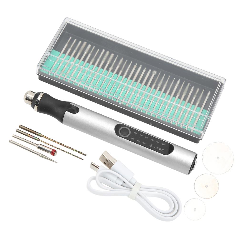 Engraving Pen Portable Wireless Charging 3 Speed DIY Drilling Cutting Grinding Lettering Metal Etching Pen Tool