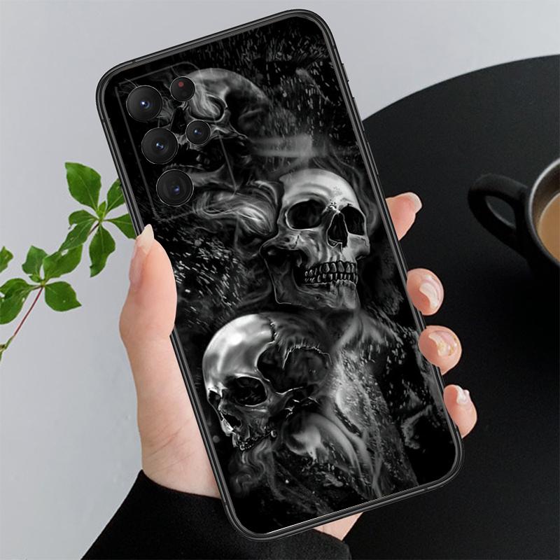 Phone Case For Samsung A55 A16 A56 A36 A35 A15 A53 A54 A33 A34 A25 A05S A52 A52S A14 A26 A71 Skull