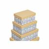 Panier decoratif Dkd home decor - S3038830 - Ensemble de boites, standard