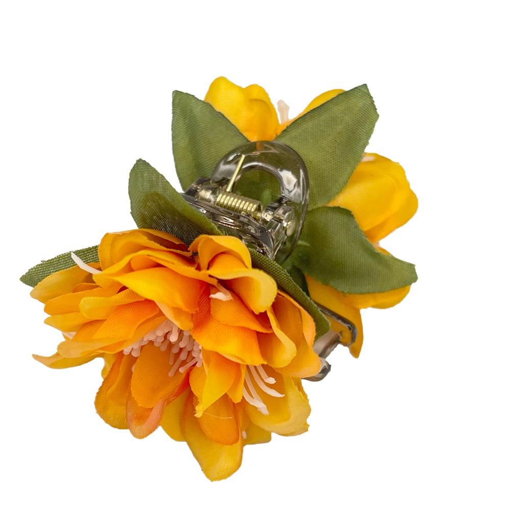 Stoff Kunstblume Haarnadel Meeresufer Böhmischer Stil Haarspange Süße Blume Haarklammer Strand