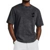 Short Sleeve Crew Neck T Shirt with Tree Print Loose Fit Casual Top for Everyday Wear Unisex Design Comfortable Material