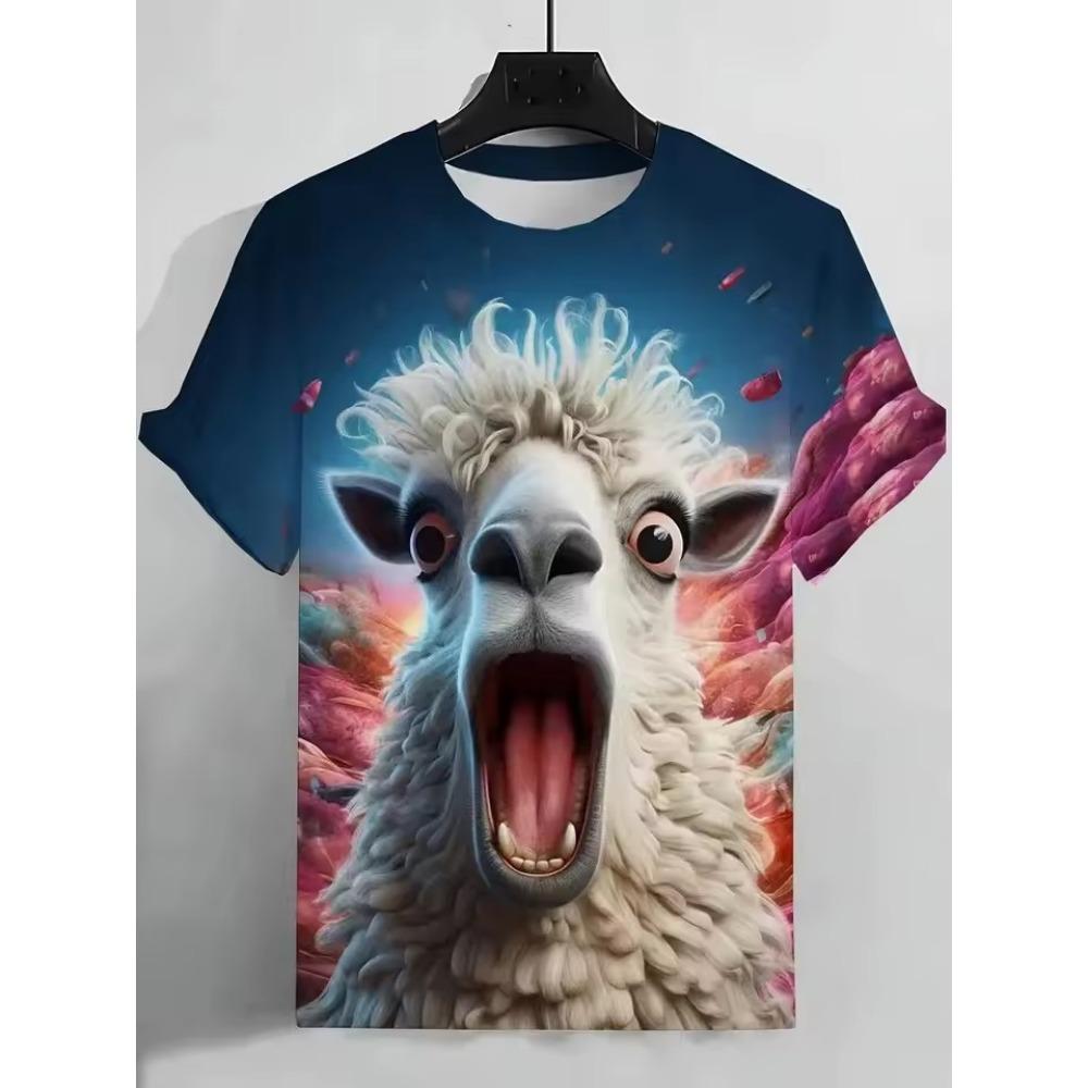 

Мужская футболка с 3D-принтом свирепой акулы, креативный дизайн, модная повседневная футболка с коротким рукавом, летняя, для ежедневной носки и спорта, с круглым вырезом 6XL