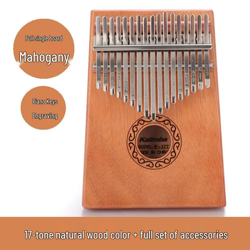 Kalimba Duimpiano: 17-Toons & 21-Toons Muziekinstrument voor Beginners voor Kinderen