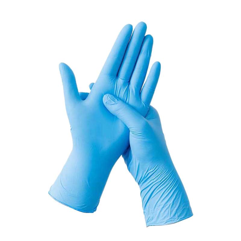 Wansheng Thickened Blue Disposable Nitrile Gloves