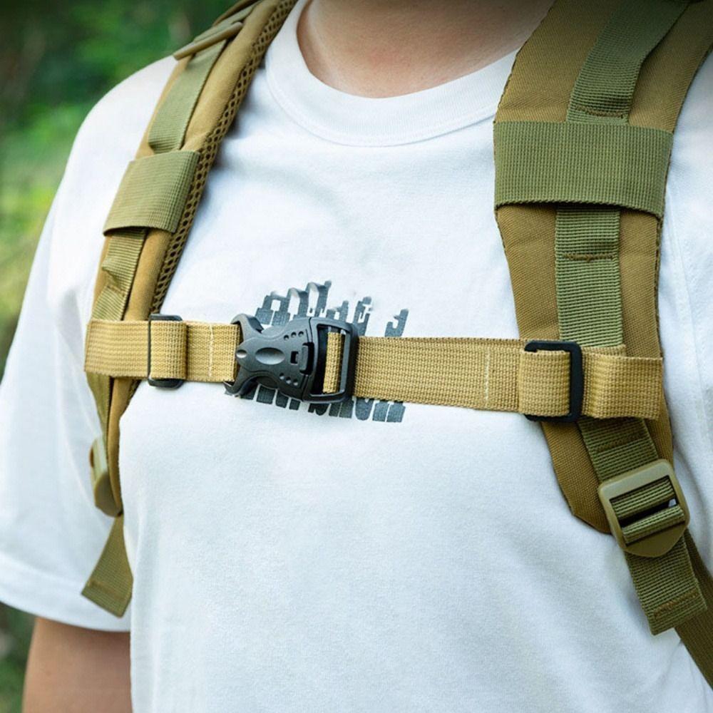 2pcs Dual Release Adult Backpack Chest Harness Strap Outdoor Camping Accessories