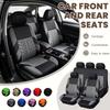 Car Seat Covers Full Set Front Split Rear Bench For Car Universal Cloth SUV Sedan Van Automotive Interior Covers