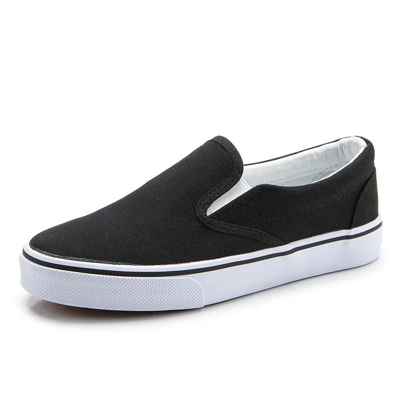 Fashion Couple Shoes Classic Low Cut Canvas Shoes Couple Vulcanized Shoes Comfortable Slip on Loafers Breathable Couple Sneakers