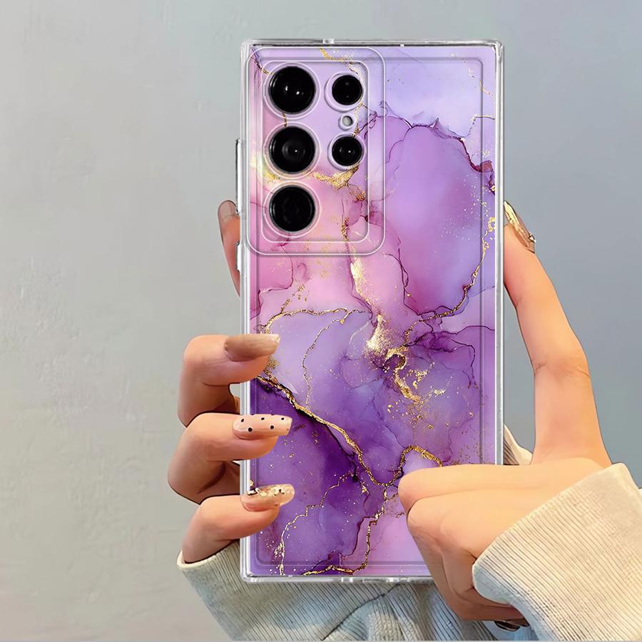 Colored Marble (3) Phone Cover Case for Samsung Galaxy S26 S21 S20 Plus Note 20 Ultra 10 S24 S23 Ultra S22 FE S25 Edge
