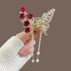 Shark Crab Clips Girls Hairpin Hair Accessories Korean Women Crystal Simple Hair Clip Butterfly Pearl Tassel Hair Clip