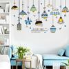 XY9001 Creative Nordic Ins Style Wall Decorative Wall Stickers Self-adhesive Wallpaper Chandelier Bedroom