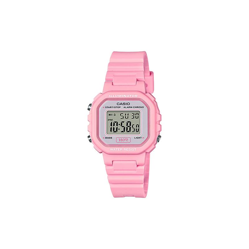 

Casio DIGITAL series-square, simple, feminine, small square, quartz movement, resin strap, Japanese and Korean watch, women s watch, gray LA-20WH-4A1 серый